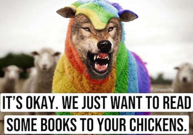 ITS OKAY WE JUST WANT T0 READ SOME BOOKS T0 YOUR CHICKENS