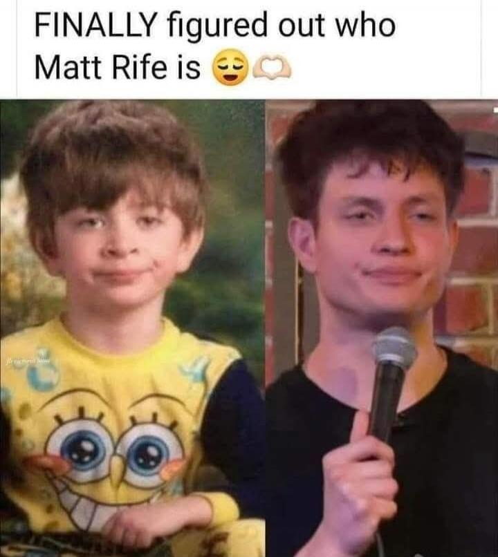 FINALLY figured out who Matt Rife is 😗💭