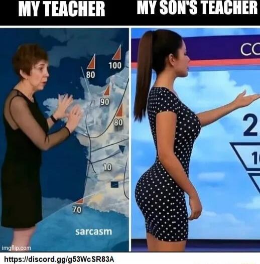MY TEACHER | MY SON'S TEACHER
sarcasm