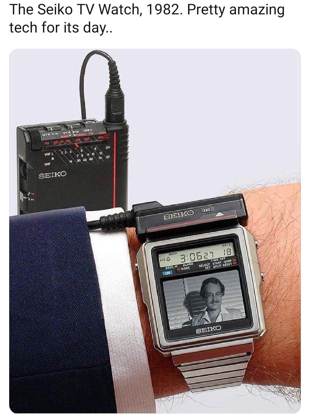 The Seiko TV Watch 1982 Pretty amazing tech for its day