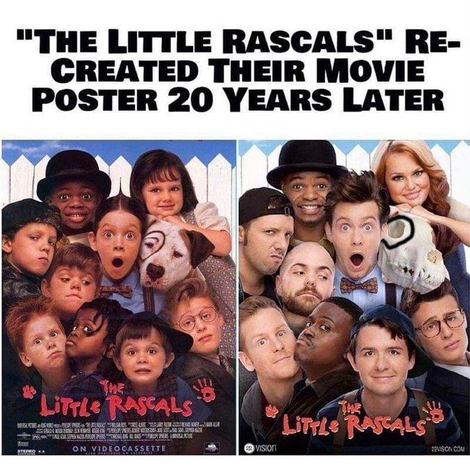 THE LITTLE RASCALS RE CREATED THEIR MOVIE POSTER 20 YEARS LATER