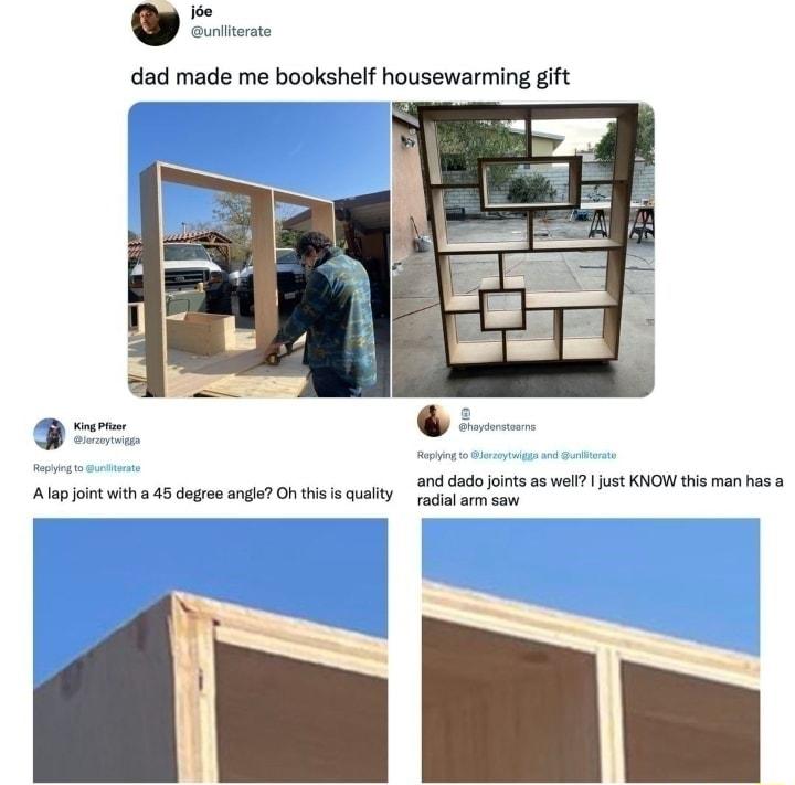 dad made me bookshelf housewarming gift oot o W i o