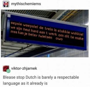 8 mythischemiems 5 viktor zhjarnek Blease stop Dutch s barely a respectable language as it already is