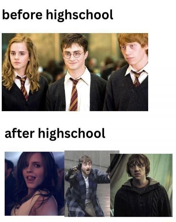 before highschool after highschool