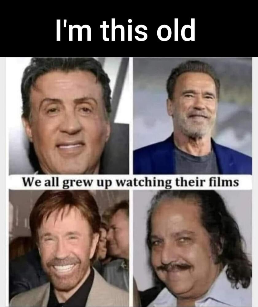 I'm this old. We all grew up watching their films.