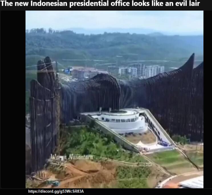 The new Indonesian presidential office looks like an evil