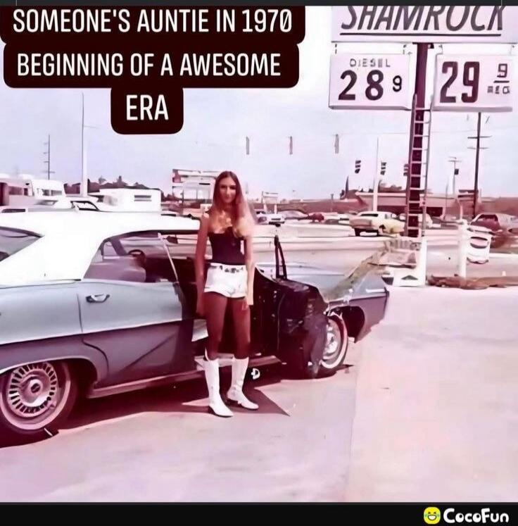SOMEONE'S AUNTIE IN 1970 BEGINNING OF A AWESOME ERA SHAMROCK DIESEL 28.9 29.9 REG