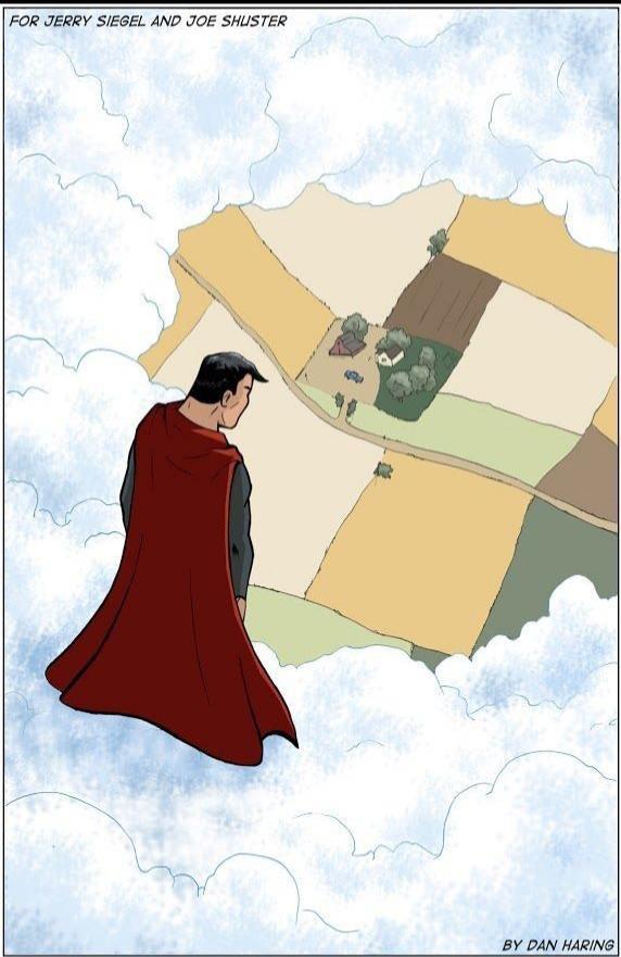FOR JERRY SIEGEL AND JOF SHUSTER BY DAN HARING