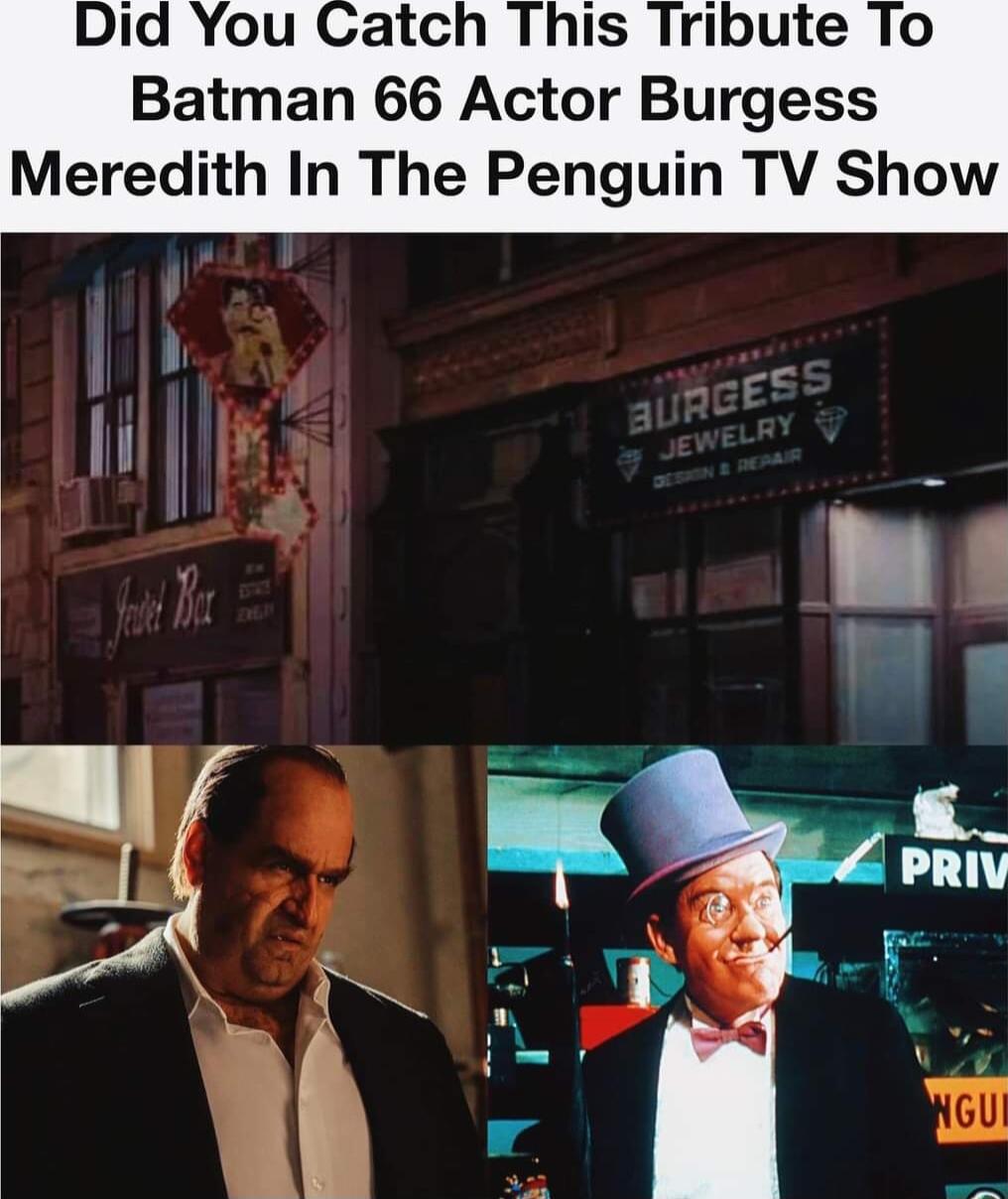 Batman 66 Actor Burgess Meredith In The Penguin TV Show