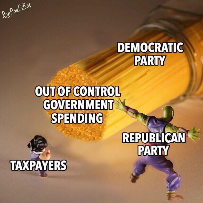 DEMOCRATIC PARTY OUTOFCONTROL GOVERNMENTR SPENDING s RERUBLICAN S e PARTY VOIS J 7