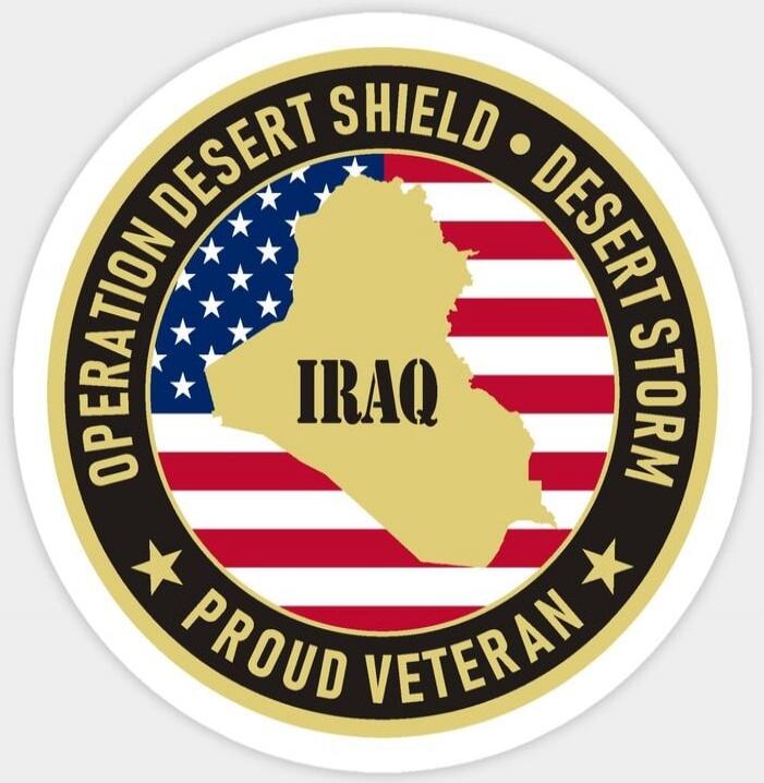 OPERATION DESERT SHIELD • DESERT STORM IRAQ PROUD VETERAN