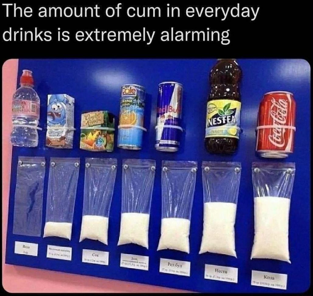 The amount of cum in everyday o LCRER NG IR ET gl