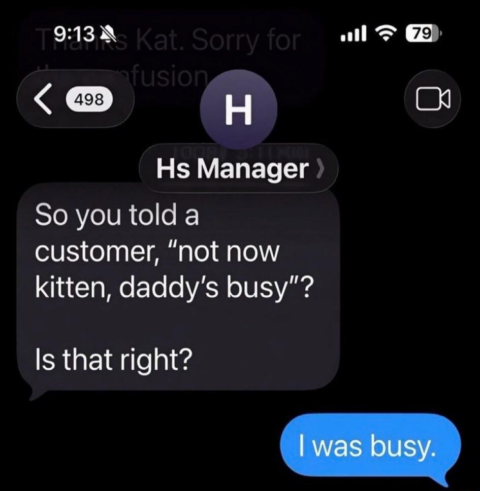 Hs Manager: So you told a customer, 