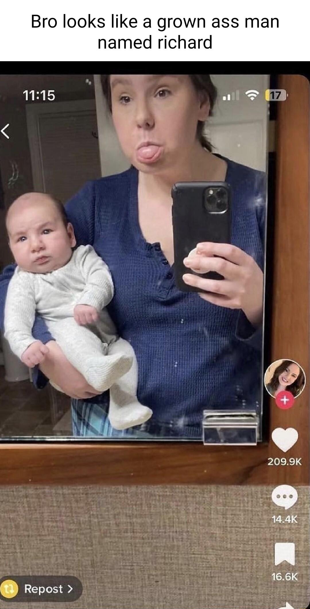 Bro looks like a grown ass man named richard