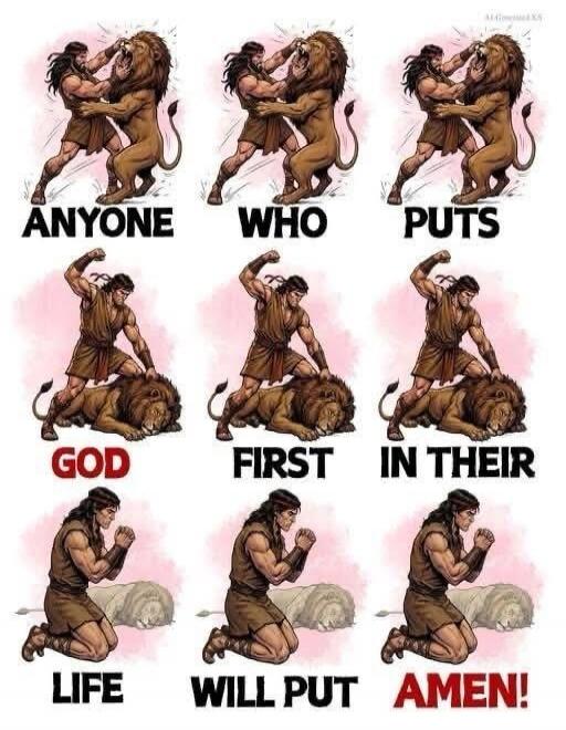 ANYONE WHO PUTS GOD FIRST IN THEIR LIFE WILL PUT AMEN!