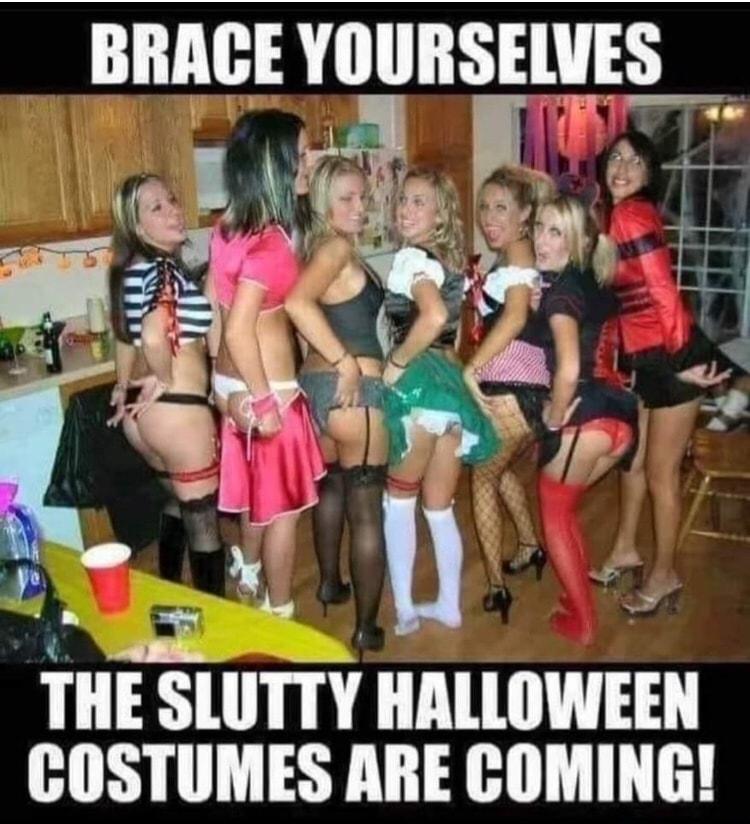 BRACE YOURSELVES R T _ 2 THE SLUTTY HALLOWEEN HISY LAY L H L