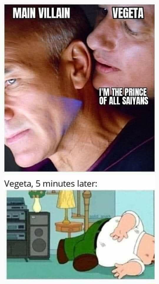 Vegeta 5 minutes later hn L