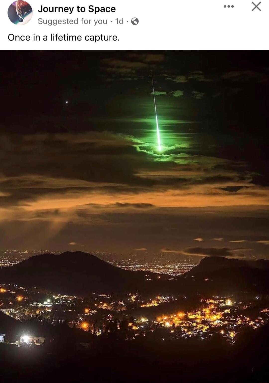 Journey to Space Once in a lifetime capture