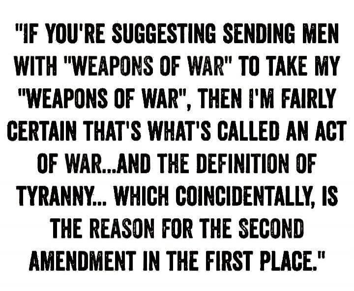 IF YOU'RE SUGGESTING SENDING MEN WITH 