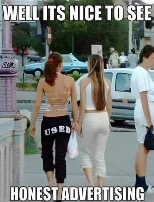 WELL ITS NICE TO SEE HONEST ADVERTISING