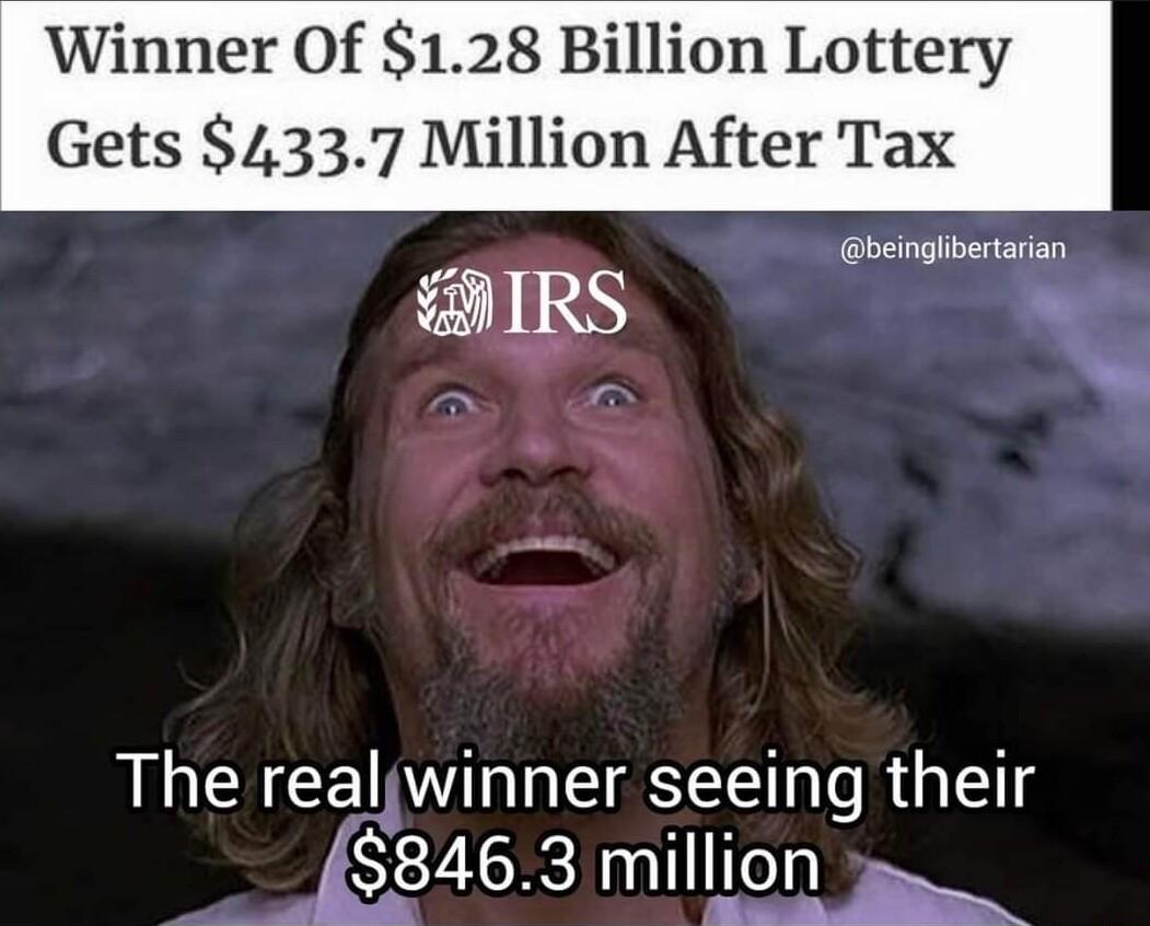 Winner Of 128 Billion Lottery beinglibertarian The realjwinner seeing their 8463 million