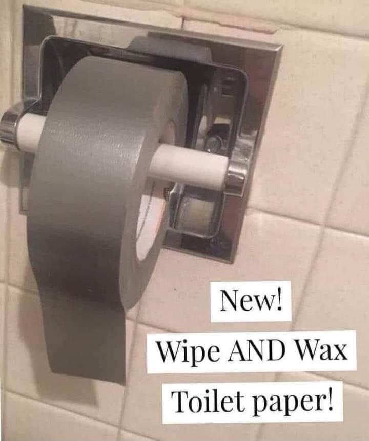 New! Wipe AND Wax Toilet paper!