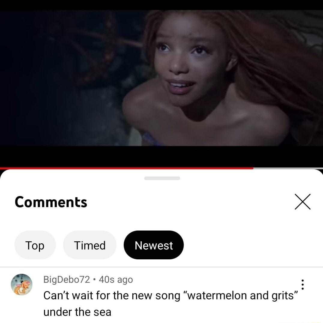 Comments 3 BigD Cant wait for the new song watermelon and grits under the sea
