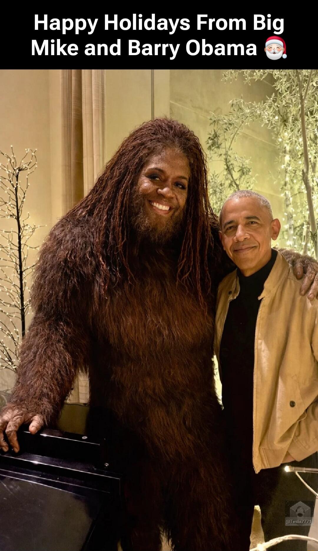 Happy Holidays From Big Mike and Barry Obama 🎅