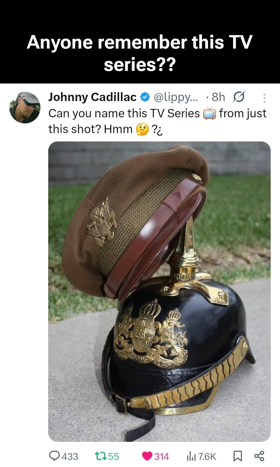 Anyone remember this TV series??\n\nJohnny Cadillac @lippy... 8h\nCan you name this TV Series from just this shot? Hmm 🤔?