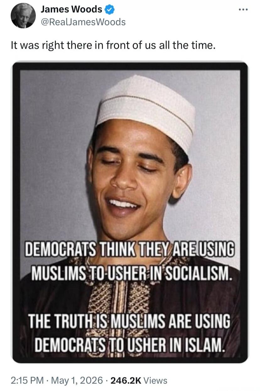 It was right there in front of us all the time. DEMOCRATS THINK THEY ARE USING MUSLIMS TO USHER IN SOCIALISM. THE TRUTH IS MUSLIMS ARE USING DEMOCRATS TO USHER IN ISLAM.