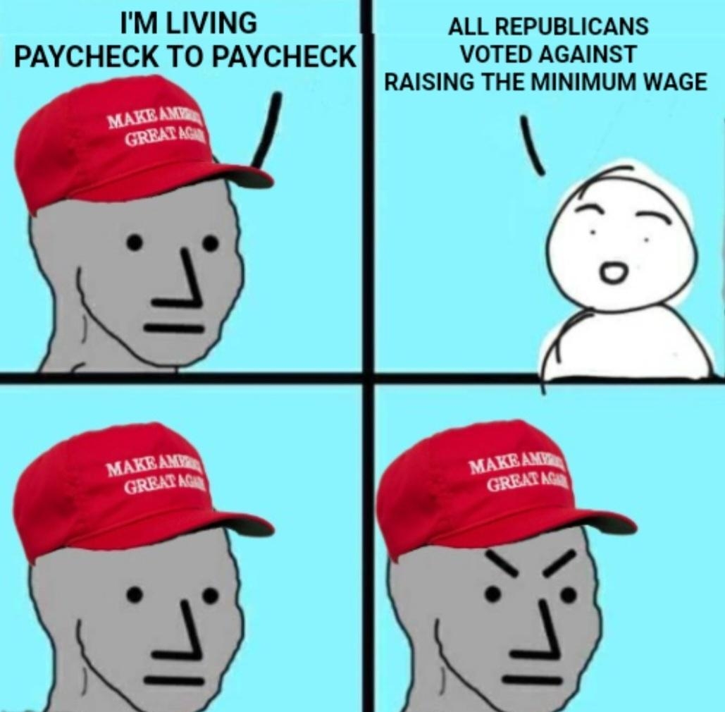 IMLIVING ALL REPUBLICANS PAYCHECK TO PAYCHECK VOTED AGAINST RAISING THE MINIMUM WAGE