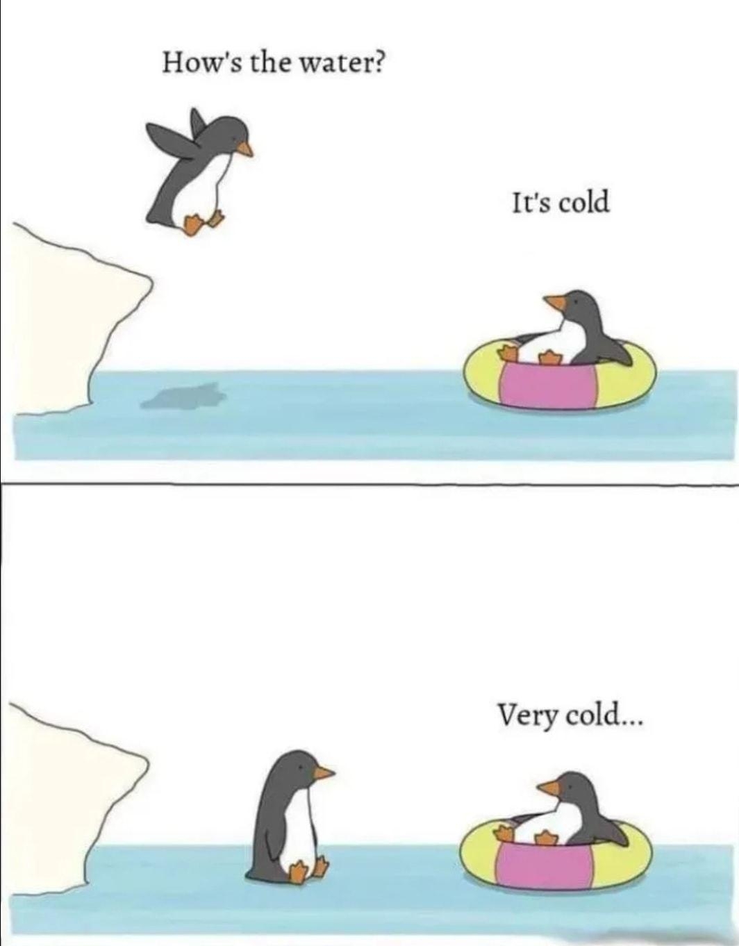 Hows the water Its cold Very cold liz climo thelittleworidof iz co