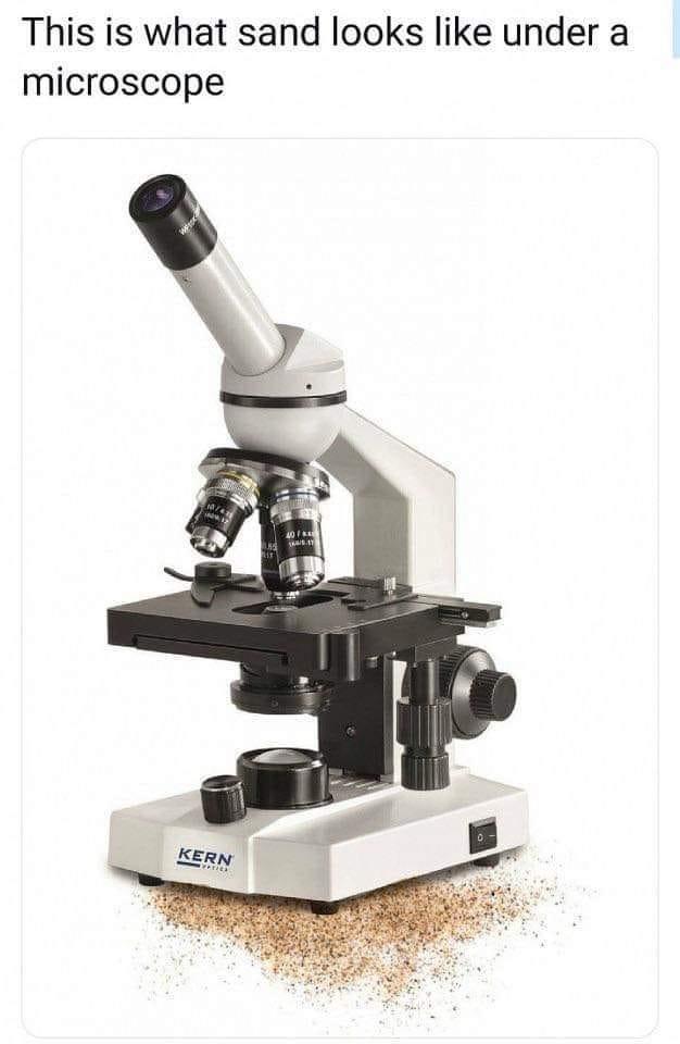 This is what sand looks like under a microscope