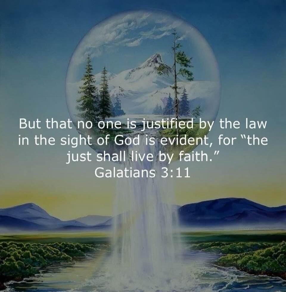 But that no one is justified by the law in the sight of God is evident, for 