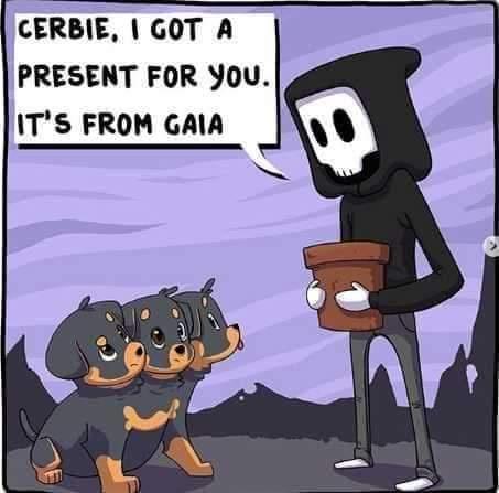 CERBIE GOT A PRESENT FOR YoOu ITS FROM GAIA