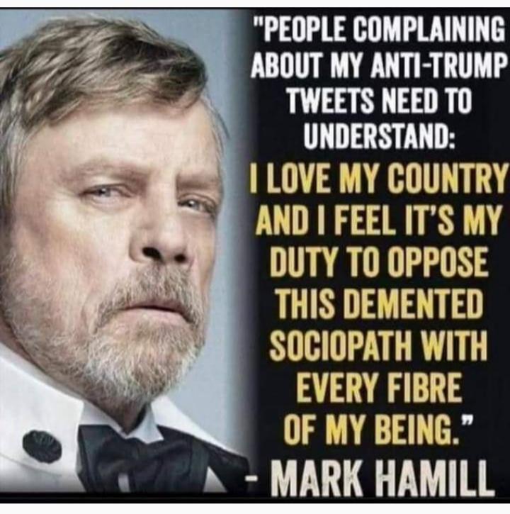 PEOPLE COMPLAINING ABOUT MY ANTI TRUMP TWEETS NEED TO UNDERSTAND UV DUTY TO OPPOSE THIS DEMENTED SOCIOPATH WITH EVERY FIBRE OF MY BEING