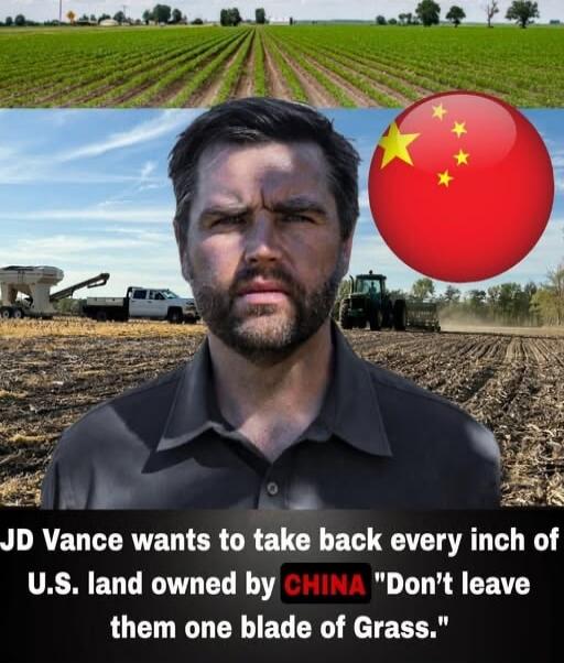 JD Vance wants to take back every inch of U.S. land owned by CHINA 