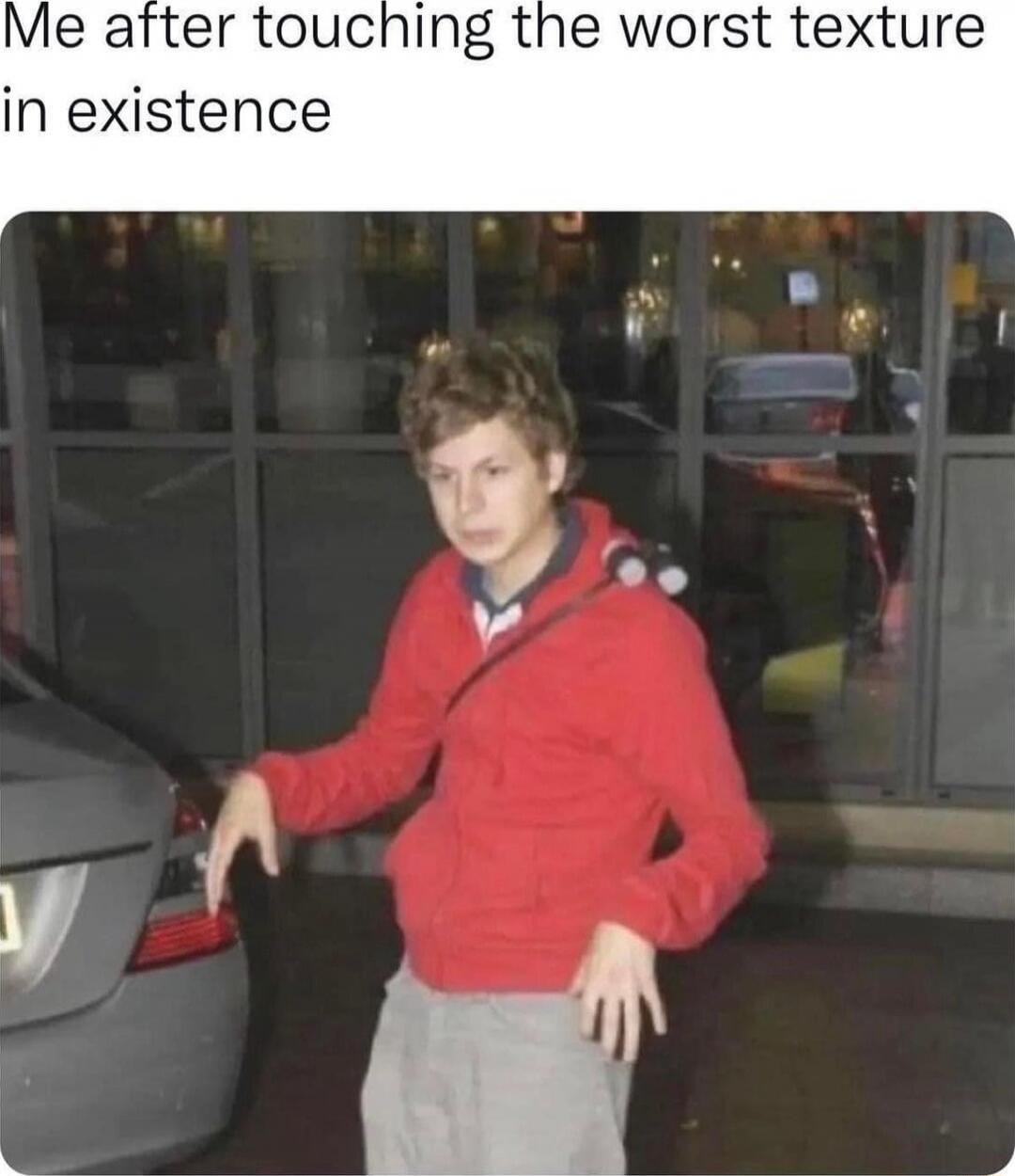 Me after touching the worst texture in existence