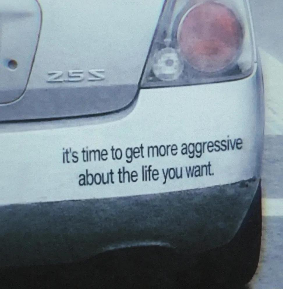 it's time to get more aggressive about the life you want. 2SS