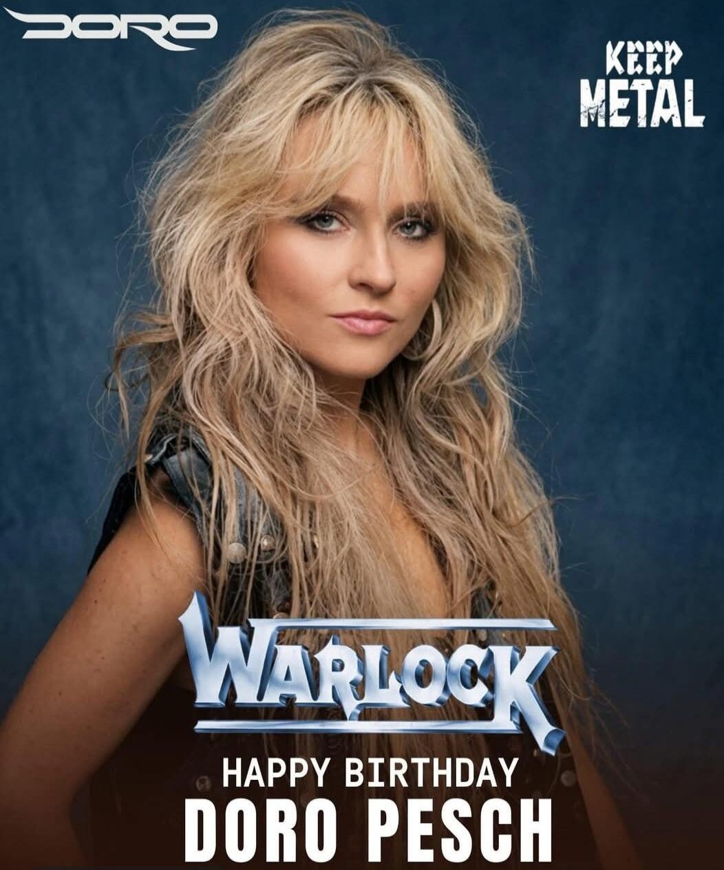 DORO KEEP METAL WARLOCK HAPPY BIRTHDAY DORO PESCH