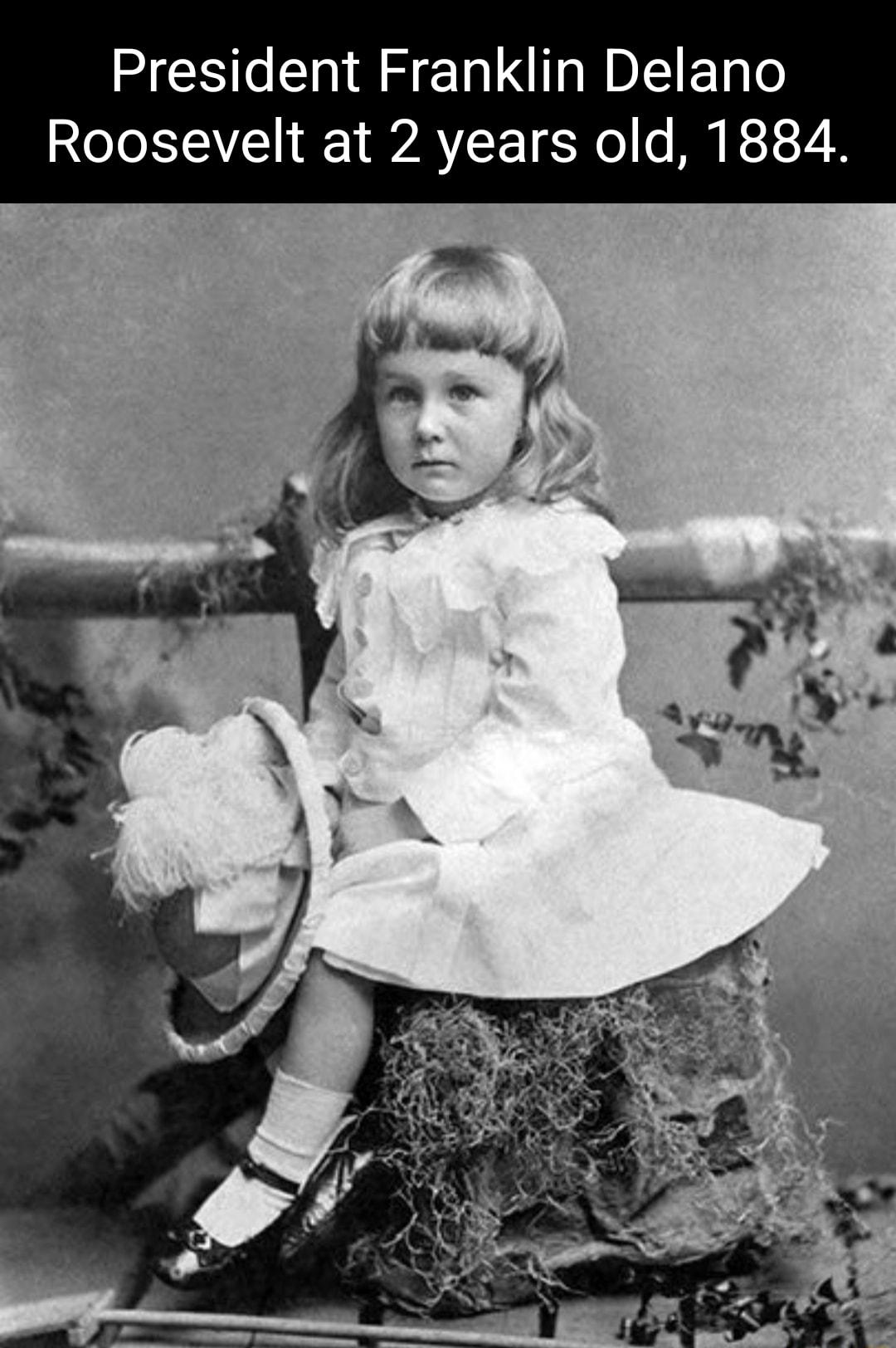 President Franklin Delano Roosevelt at 2 years old 1884