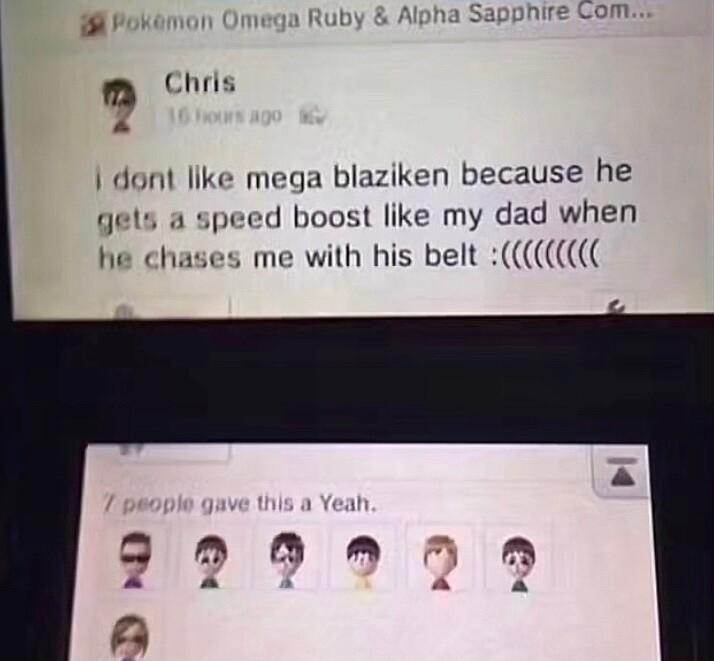 Pokemon Omega Ruby A S m Chris i dont like mega blaziken because he gels a speed boost like my dad when he chases me with his belt CCC