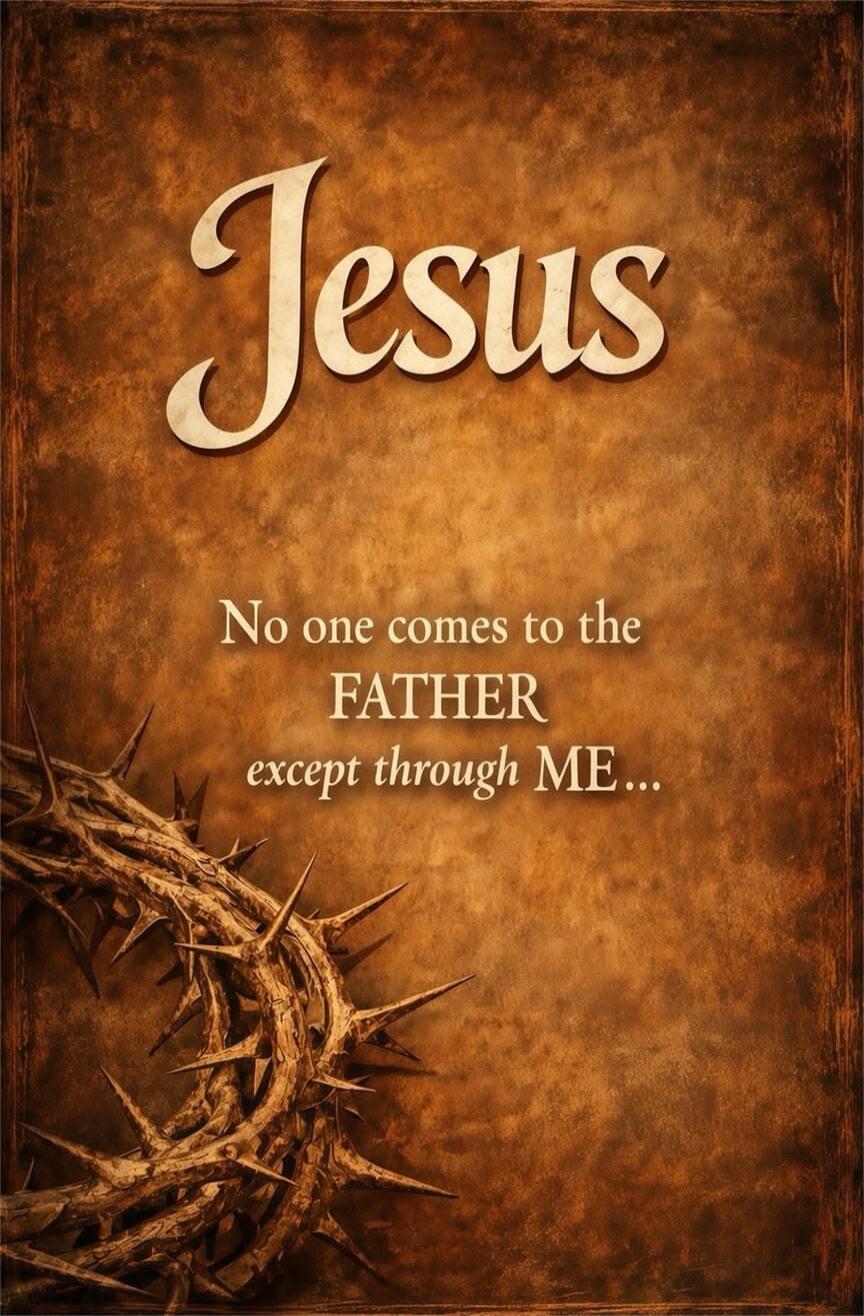 Jesus No one comes to the FATHER except through ME...