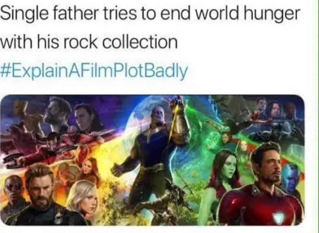 Single father tries to end world hunger with his rock collection ExplainAFimPlotB