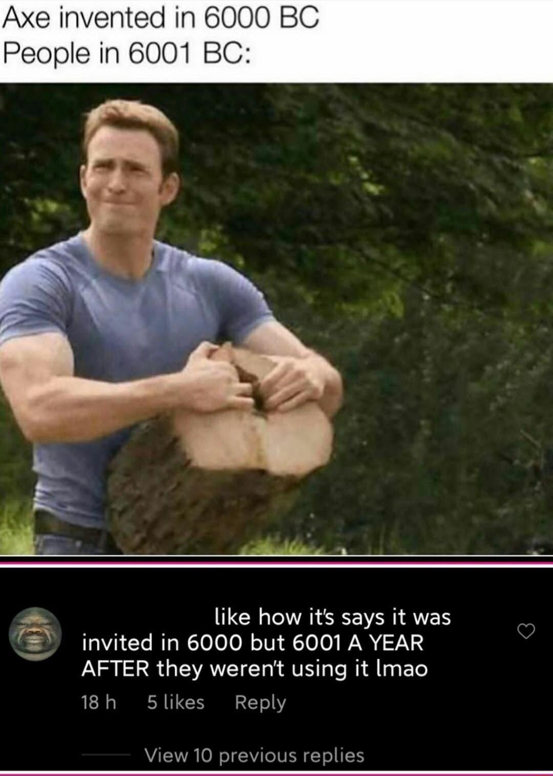 vented in 6000 BC People in BC like how its says it was Z invited in 6000 but 6001 A YEAR AFTER they werent using it Imao 18h Slikes Reply View 10 previous replies