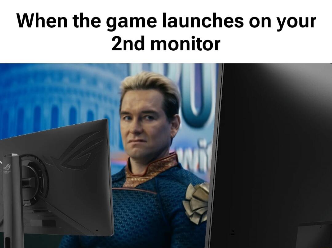 When the game launches on your 2nd monitor