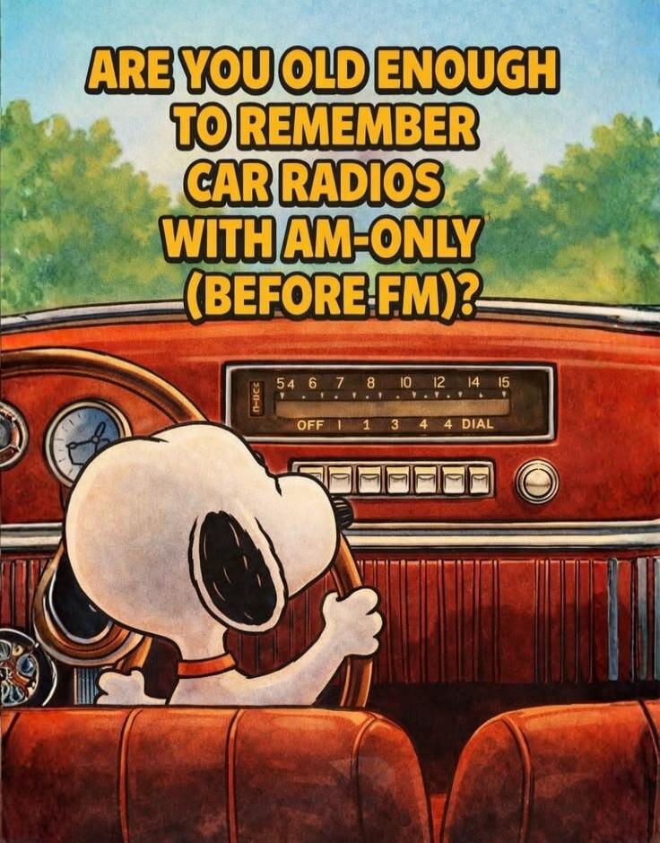ARE YOU OLD ENOUGH TO REMEMBER CAR RADIOS WITH AM-ONLY (BEFORE FM)?