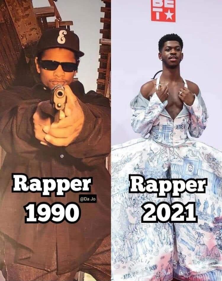 Rapper 1990 Rapper 2021