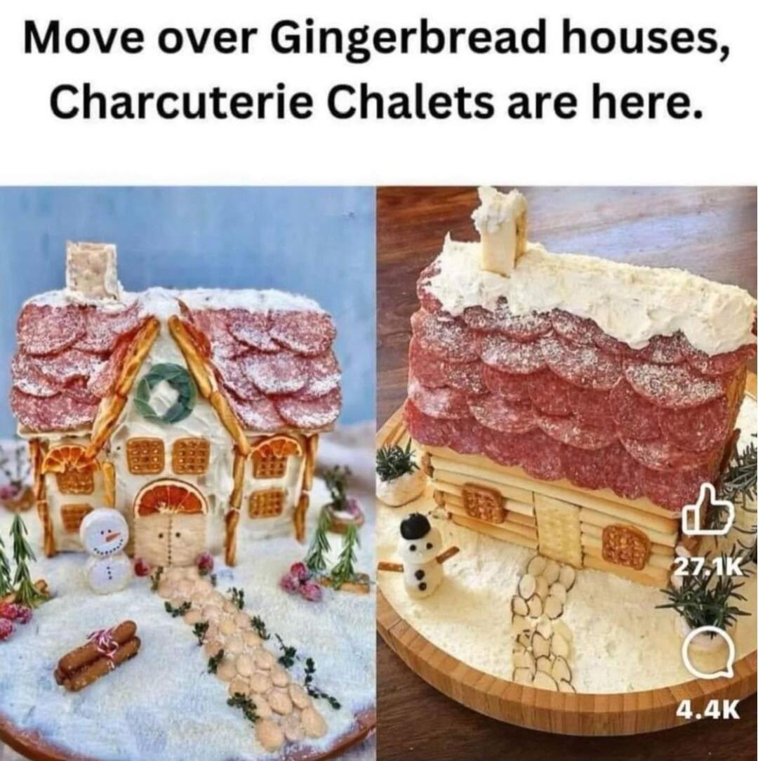 Move over Gingerbread houses Charcuterie Chalets are here