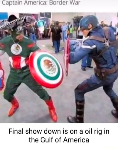 Final show down is on a oil rig in the Gulf of America
